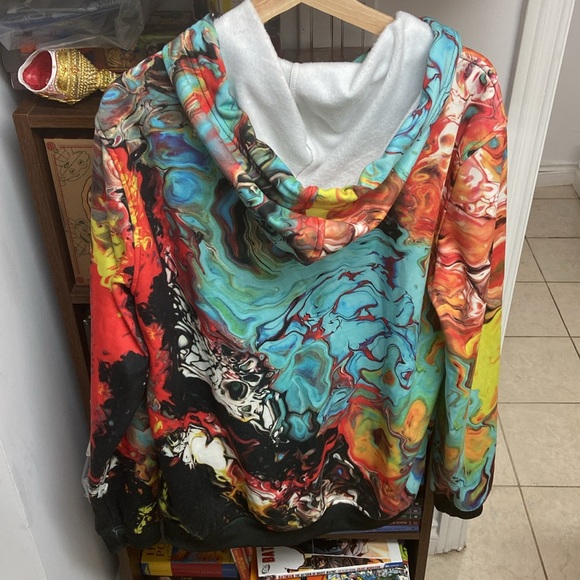 FreshHoods Colorful Abstract Hoodie - Picture 2 of 8